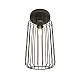 Plafoniera Minimal Industrial Njoror 1 Luce Nera