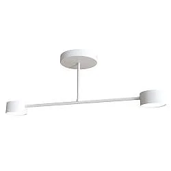 Plafoniera Moderna Ninmah 2 Luci Bianca