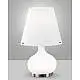 Lampada Da Tavolo Bianco Collezione ADE 2 Luci Stile Moderno Fabas Design 33.5Cm