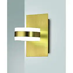 Dunk Applique Ottone Satinato Collezione DUNK Luce Calda Design Moderno 1 Luce