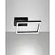 Lampada Bard Applique Nera 1 Luce Stile Moderno Design Elegante Fabas Collezione BARD