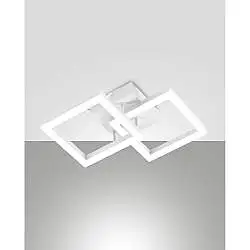 Lampada Applique Bianca 2 Luci Collezione BARD Design Moderno per Casa