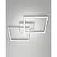 Plafoniera Bard Fabas Bianca 2 Luci 650X650 LED Calda Collezione BARD