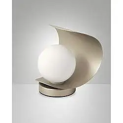 Lampada da Tavolo Adria Oro Opaco 1 Luce Led Integrato Collezione ADRIA Fabas