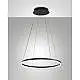 Lampadario Giotto Sospensione Nera 60 Cm Unica Luce Design Moderna Collezione GIOTTO