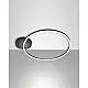 Giotto Plafoniera Nera D600 LED Integrato 1 Luce Collezione GIOTTO per Vendite e Marketing