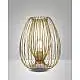 Lampada da Tavolo Oro Opaco Camp Fabas 1 Luce Dimmerabile Collezione CAMP