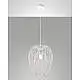 Camp Sospensione Bianca D400 1 Luce Fabas Stile Moderno Collezione CAMP