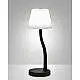 Ibla Tavolo Nero Collezione IBLA Lampada Led 1 Luce Metallo Vetro Nero Bianco