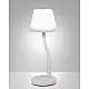 Ibla Tavolo Bianco Fabas Collezione IBLA Lampada Led 1 Luce Stile Elegante