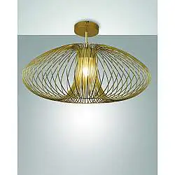 Fassa Plafoniera Oro Opaco 1 Luce Design Elegante Collezione FASSA per Ogni Spazio