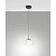 Sospensione Trasparente Brena 1 Luce Stile Metallo e Vetro Collezione BRENA