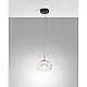 Lampadario Brena Sospensione Cognac 1 luce Metallo Vetro Dimmerabile 200 Cm