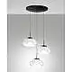Lampadario Brena Sospens Trasparente 3 Luci Regolabile Collezione BRENA 2700 3000 4000