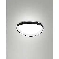 Quirk Plafoniera Led Nera D.420