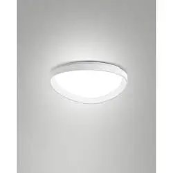 Quirk Plafoniera Led Bianca D.420