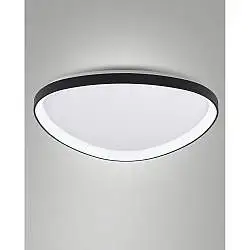 Quirk Plafoniera Led Nera D.800