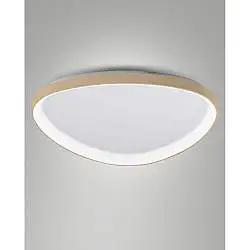 Quirk Plafon. Led Ottone Satin.D.800