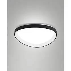 Quirk Plafoniera Led Nera D.600