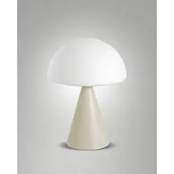 Lampada Blip Da Tavolo in Metallo e Vetro 1 Luce Collezione BLIP Stile Sabbia