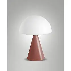 Lampada da Tavolo Collezione BLIP Rosso Mattone 1 Luce Design Elegante e Versatile