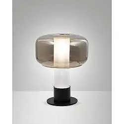 Flick Da Tavolo Oro Collezione FLICK Lampada Singola Metallo Vetro Design Elegante