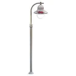 Palo Esterno Classico Imperia Metallo Ceramica Bianco Sfumato 1 Luce E27