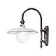 Applique Esterno Classica Campobasso Metallo E Ceramica Nero Sfumato 1 Luce E27