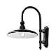 Applique Da Esterno Classica Campobasso Metallo E Ceramica Nero 1 Luce E27