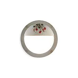 Applique Esterno Classica Brindisi Metallo Ceramica Bianco Sfumato 1 Luce E27