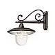 Applique Esterno Classica Latina Metallo E Ceramica Nero Sfumato Rame 1 Luce E27