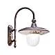 Applique Esterno Classica Latina Metallo Ceramica Nero Sfumato Rame 1 Luce E27