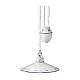 Sospensione Saliscendi Classica Asti Ceramica E Ottone Decorato 35 Cm 1 Luce E27