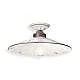 Plafoniera Classica Asti Ferro E Ceramica Nero Sfumato Rame Decorato 1 Luce E27