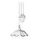 Lampadario Saliscendi Classico Belluno Ceramica E Ottone Decorato 1 Luce E27