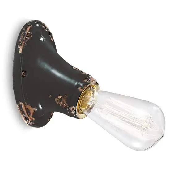 Applique Vintage nera 11 cm Ferroluce
