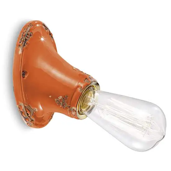 Applique Vintage arancio 11 cm Ferroluce