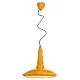 Lampadario Vintage Vague Vintage Ferro E Ceramica Giallo 1 Luce E27 40Cm