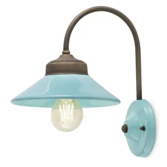 Applique Colors azzurra 25 cm Ferroluce