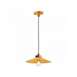 Lampadario Vintage Colors Ferro E Ceramica 1 Luce E27 30Cm