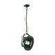 Lampadario Vintage Industrial Ferro E Ceramica Verde 1 Luce E27