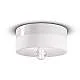 Plafoniera Media Vintage Decò Pi Ceramica Bianco Grezzo 1 Luce E27