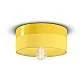 Plafoniera Media Vintage Decò Pi Ceramica Giallo Limone 1 Luce E27