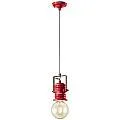 Lampadario Urban rosso E27 Ferroluce
