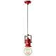 Lampadario Urban rosso E27 Ferroluce