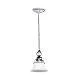 Lampadario Classico Ferrara Metallo E Ceramica Nero Sfumato Rame 1 Luce E14