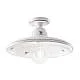 Plafoniera Classica Como Ceramica Bianco Decorato Filo Blu 1 Luce E27