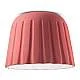 Plafoniera Piccola Vintage Decò Madame Gres Ceramica Rosa Corallo 1 Luce E27