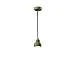 Lampadario Vintage Decò Berimbau Ceramica Verde Salvia 1 Luce E14