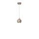 Lampadario Vintage Decò Afoxe' Alluminio Ceramica Grigio Sabbia 1 Luce E14